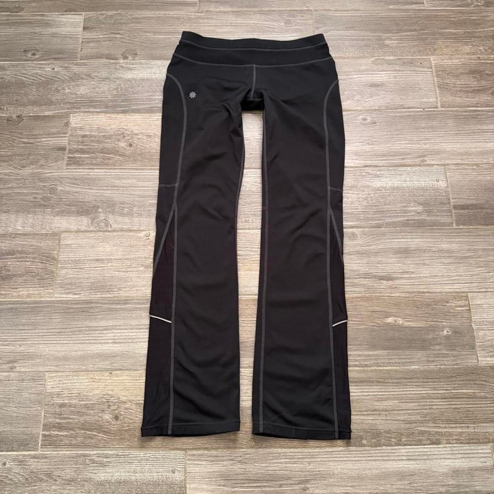 Y2K Athleta black low rise flare leggings size XS